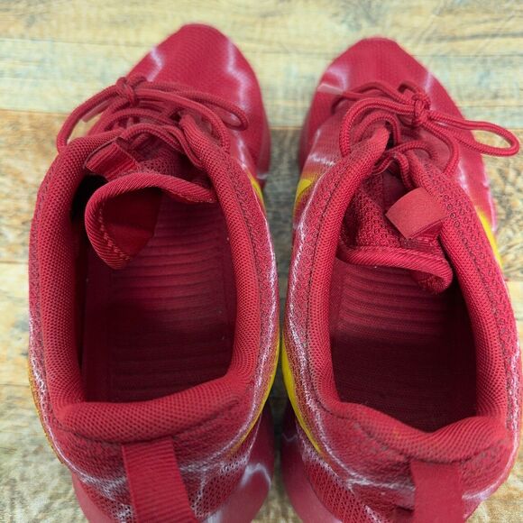 Nike Roshe One Triple Red The Flash Lightning Custom 511881-666 Mens Size 8.5 - Picture 7 of 10